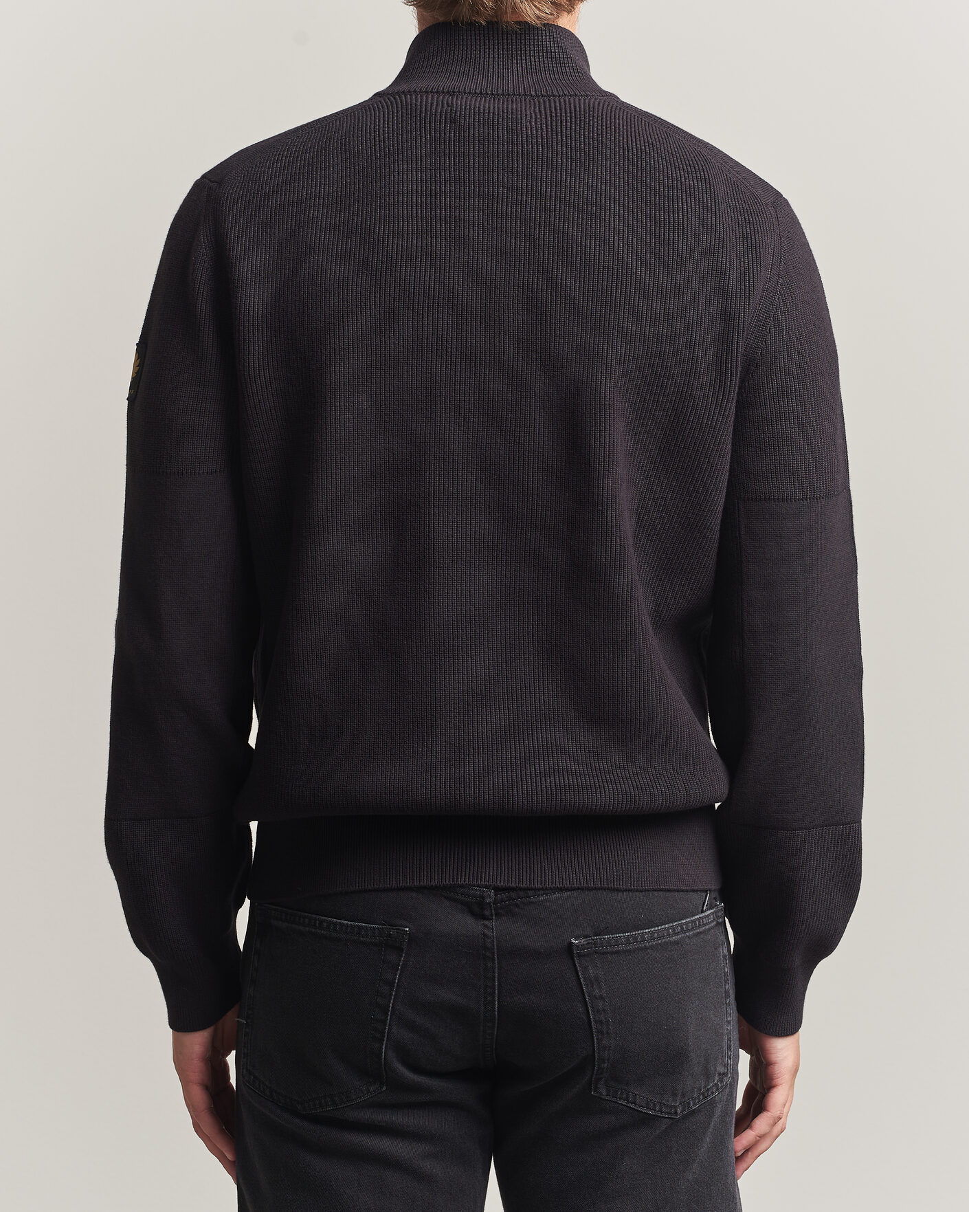 Hombres | Jerséis y prendas de punto | Belstaff | Commander Knitted Full Zip Black