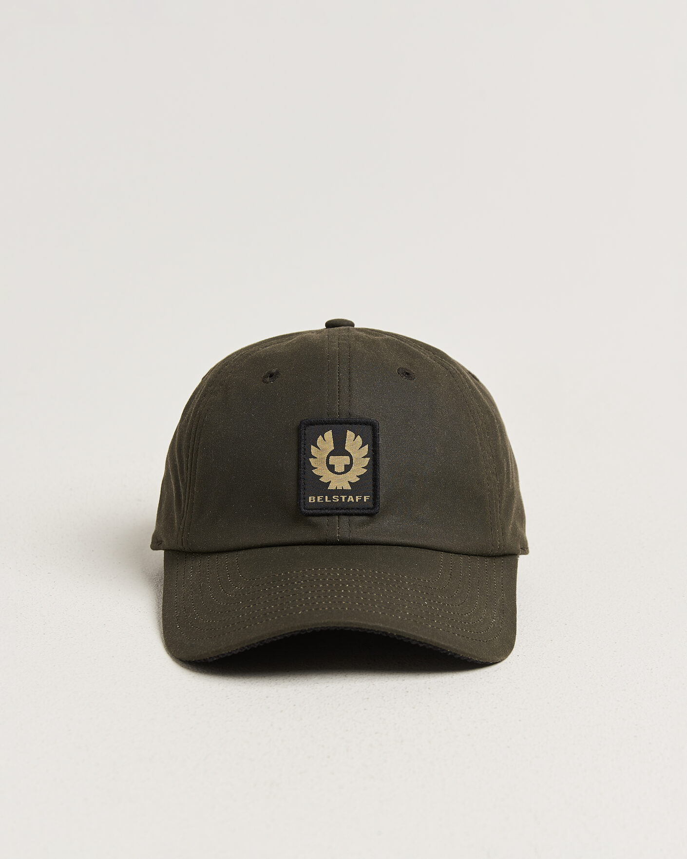 Hombres | Sombreros y gorras | Belstaff | Phoenix Wax Logo Cap Faded Olive
