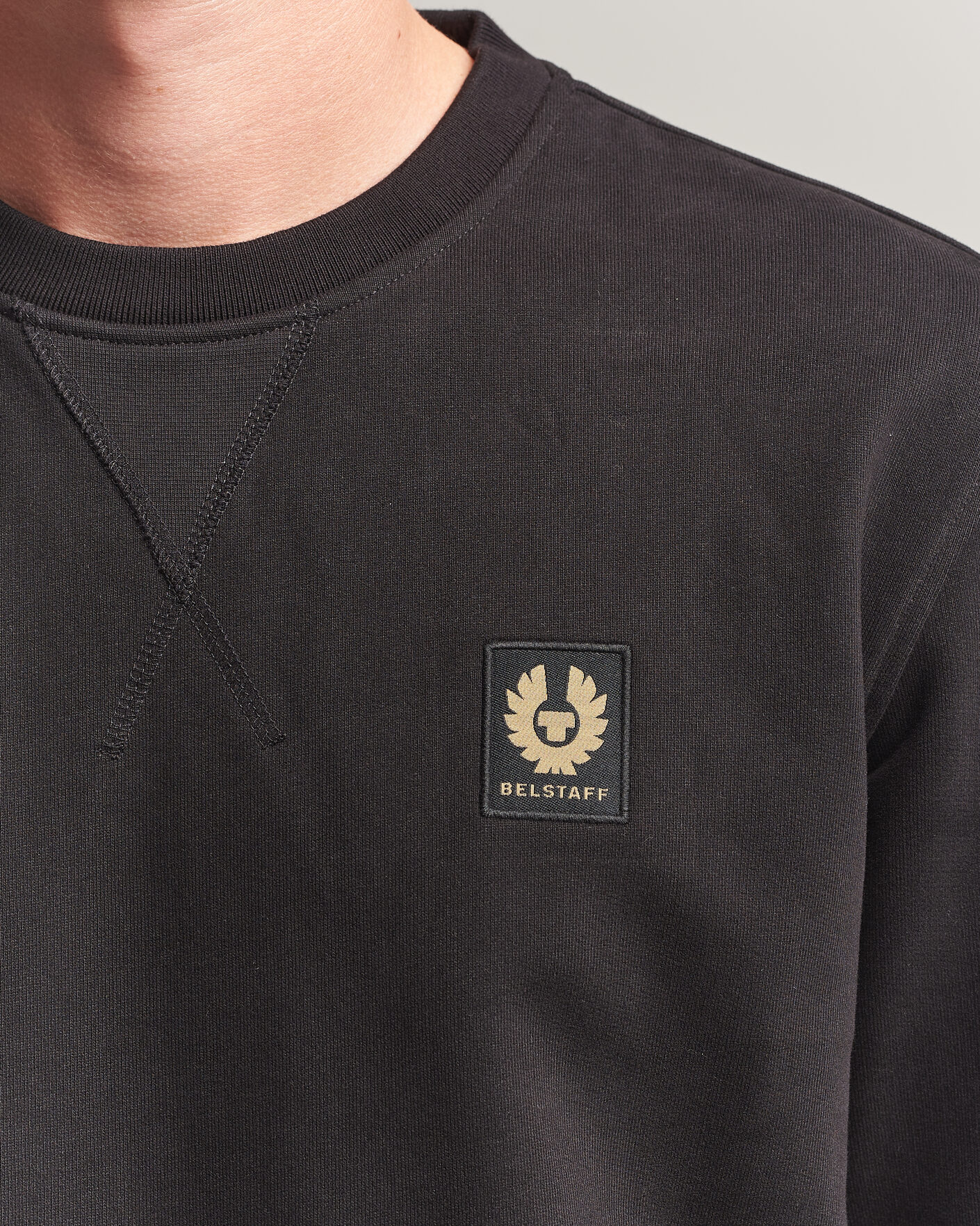 Hombres | Jerséis y prendas de punto | Belstaff | Signature Crew Neck Sweatshirt Black