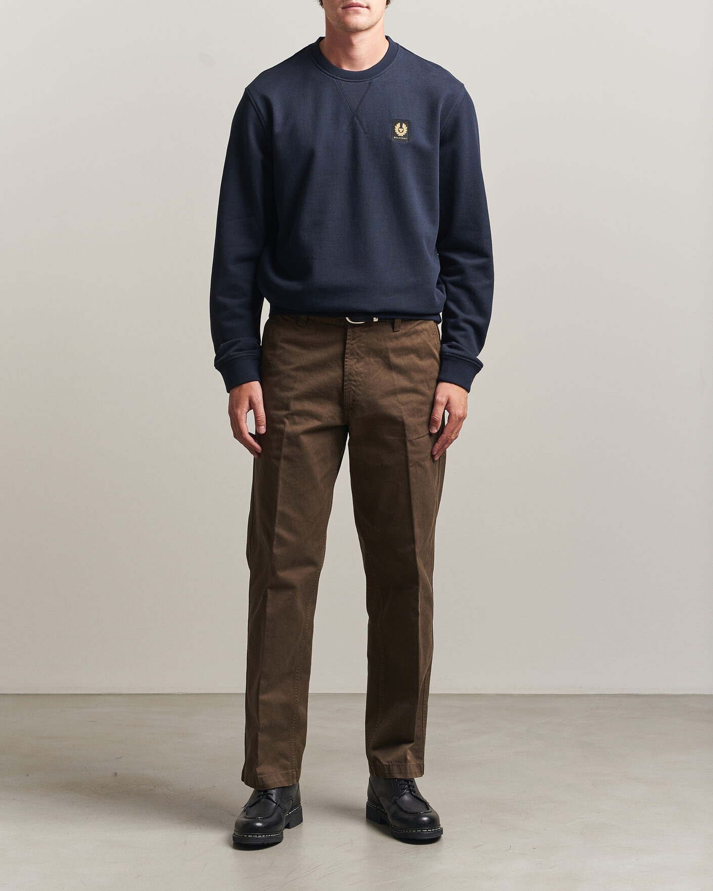 Hombres | Jerséis y prendas de punto | Belstaff | Signature Crew Neck Sweatshirt Dark Ink