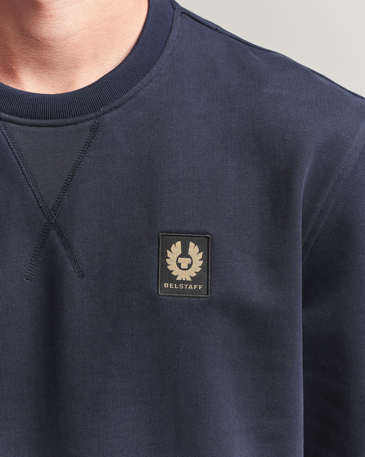 Hombres | Jerséis y prendas de punto | Belstaff | Signature Crew Neck Sweatshirt Dark Ink