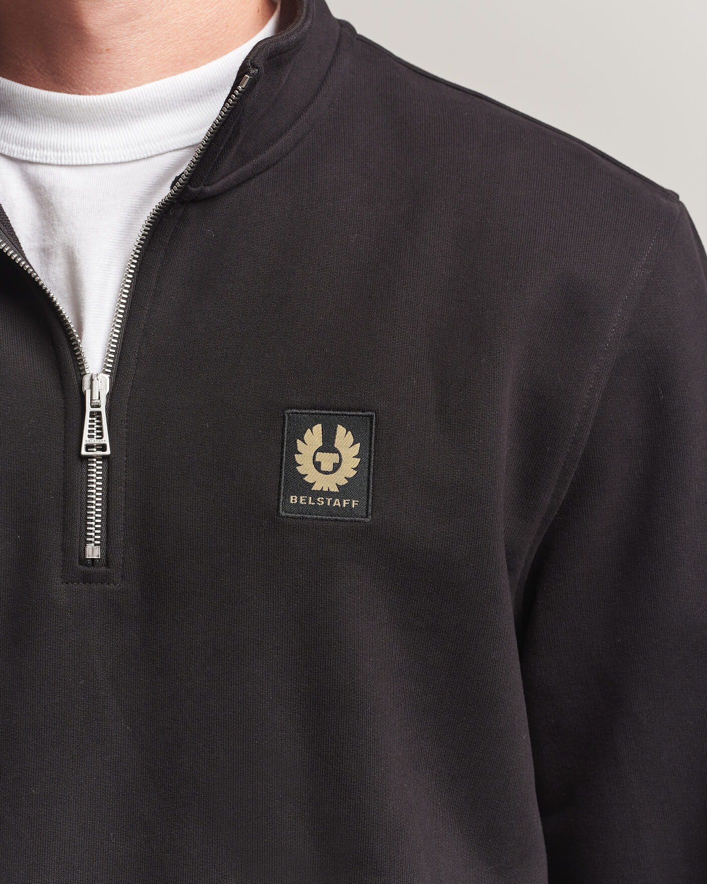 Hombres | Jerséis y prendas de punto | Belstaff | Signature Half Zip Sweatshirt Black