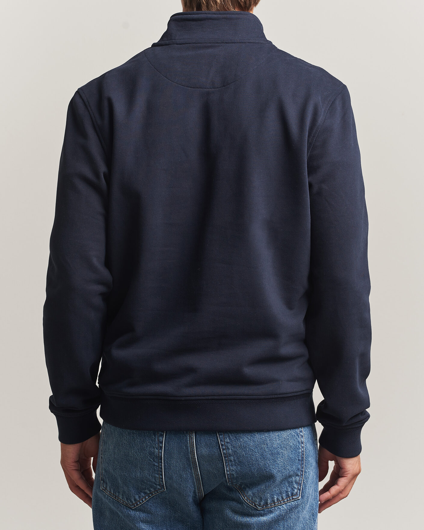 Hombres | Jerséis y prendas de punto | Belstaff | Signature Half Zip Sweatshirt Dark Ink