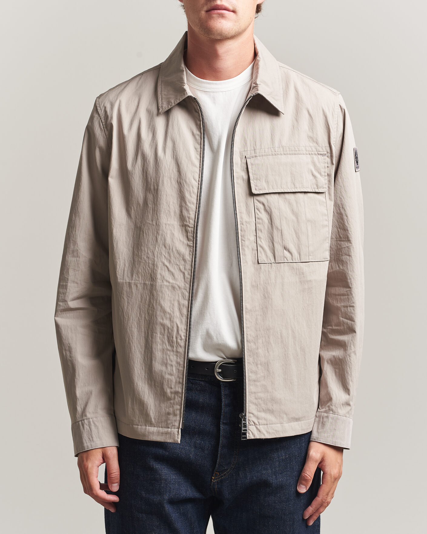 Hombres | Camisas | Belstaff | Cargo Overshirt Concrete