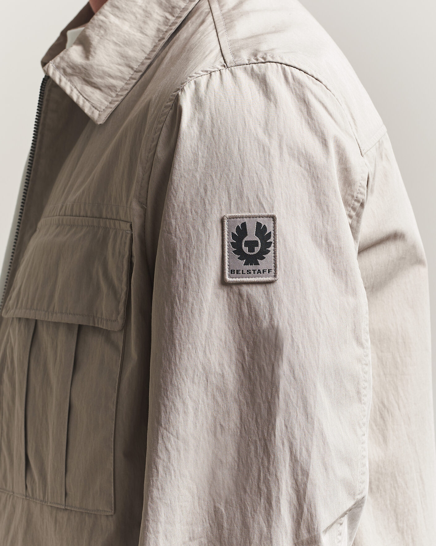 Hombres | Camisas | Belstaff | Cargo Overshirt Concrete