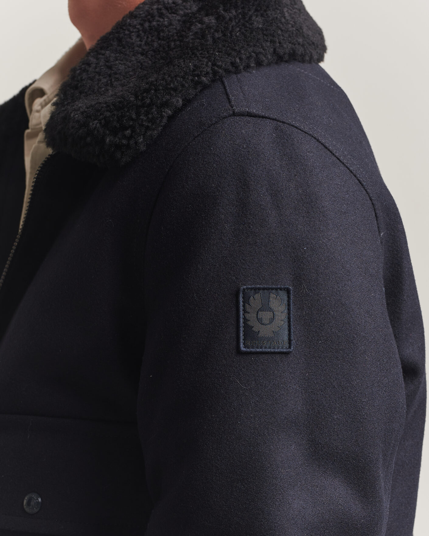 Hombres | Abrigos y chaquetas | Belstaff | Welder Wool Bomber Jacket Dark Ink