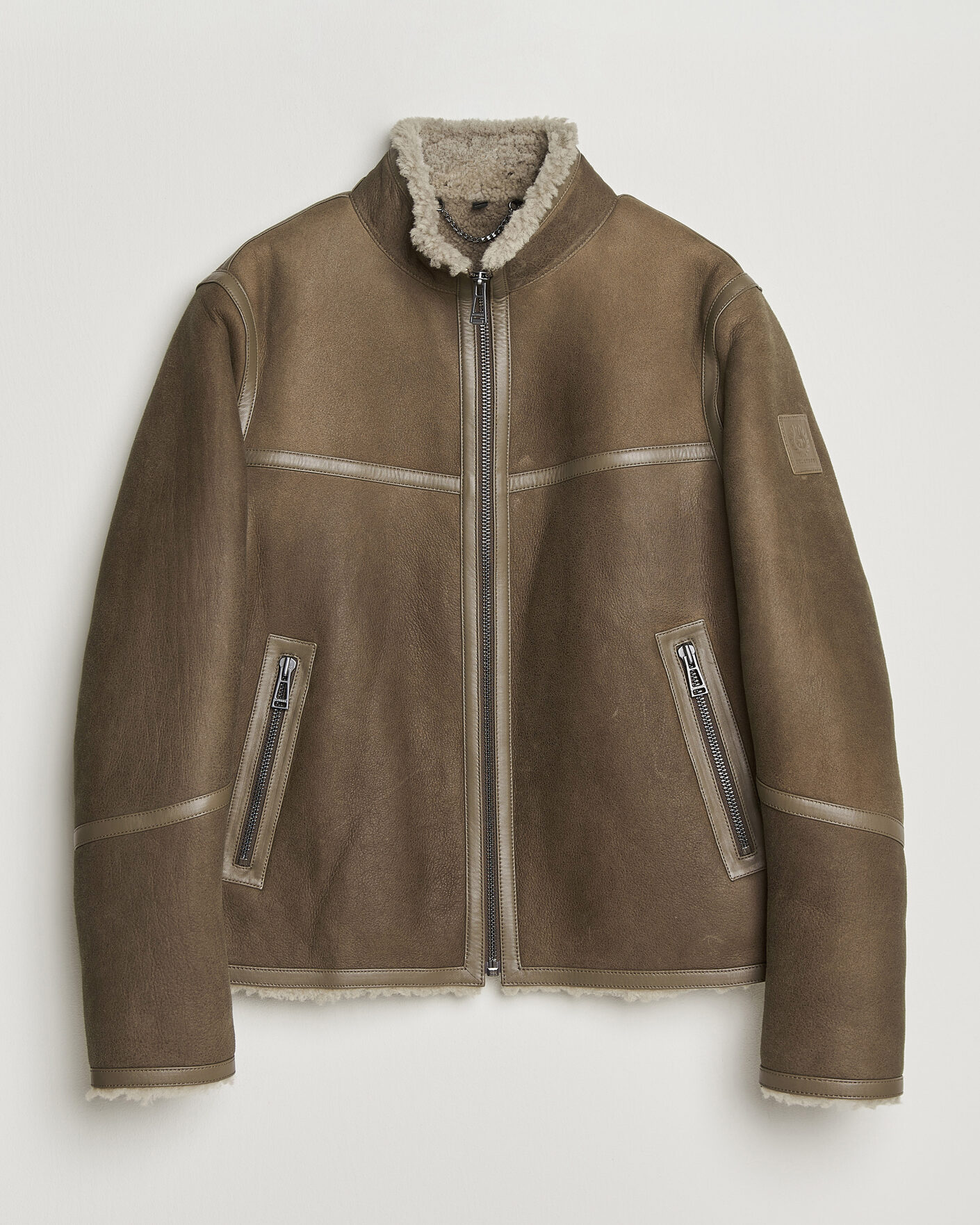 Hombres | Abrigos y chaquetas | Belstaff | Highland Shearling Jacket Dark Dusty Taupe