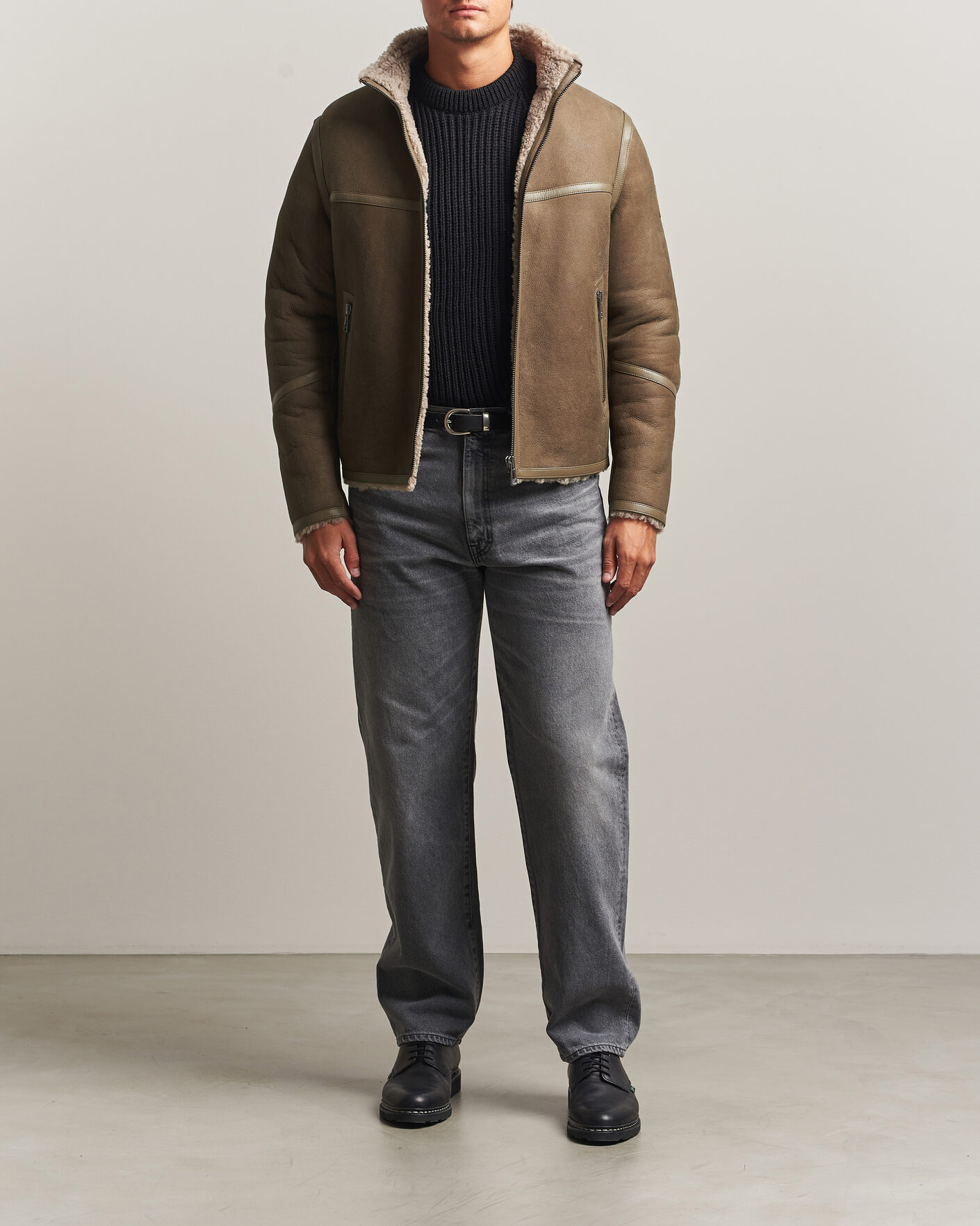 Hombres | Abrigos y chaquetas | Belstaff | Highland Shearling Jacket Dark Dusty Taupe