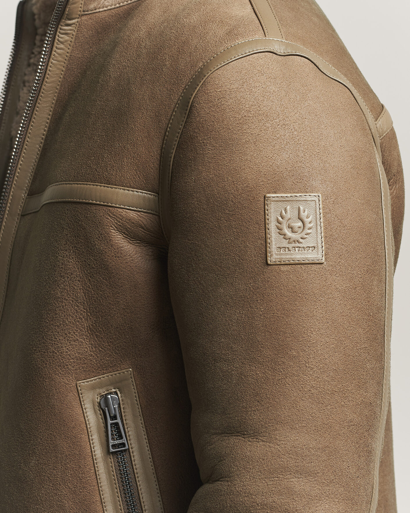 Hombres | Abrigos y chaquetas | Belstaff | Highland Shearling Jacket Dark Dusty Taupe