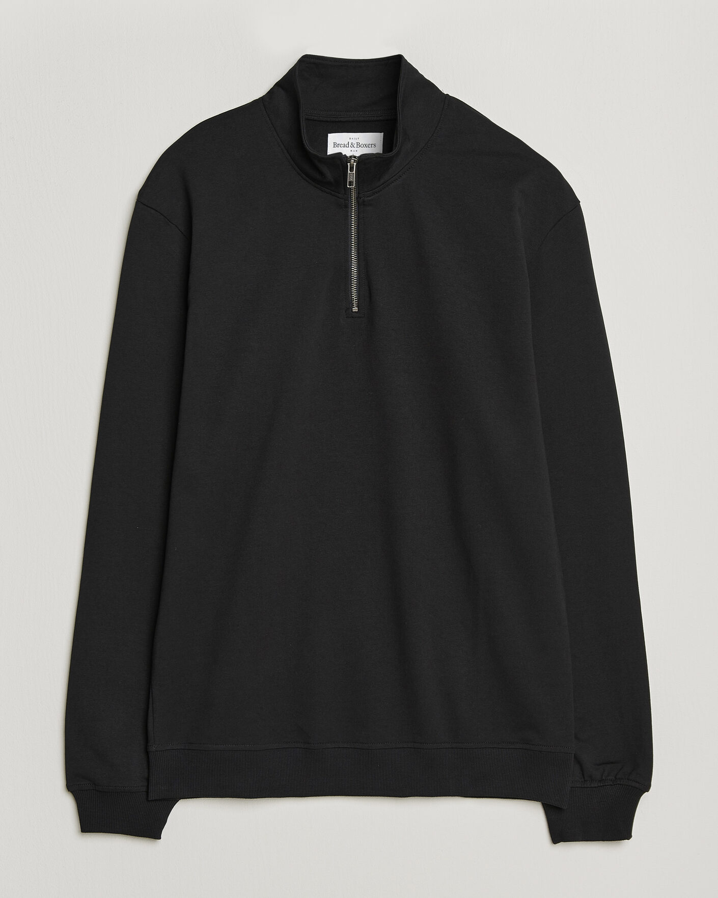 Hombres | Jerséis y prendas de punto | Bread & Boxers | Loungewear Half Zip Black