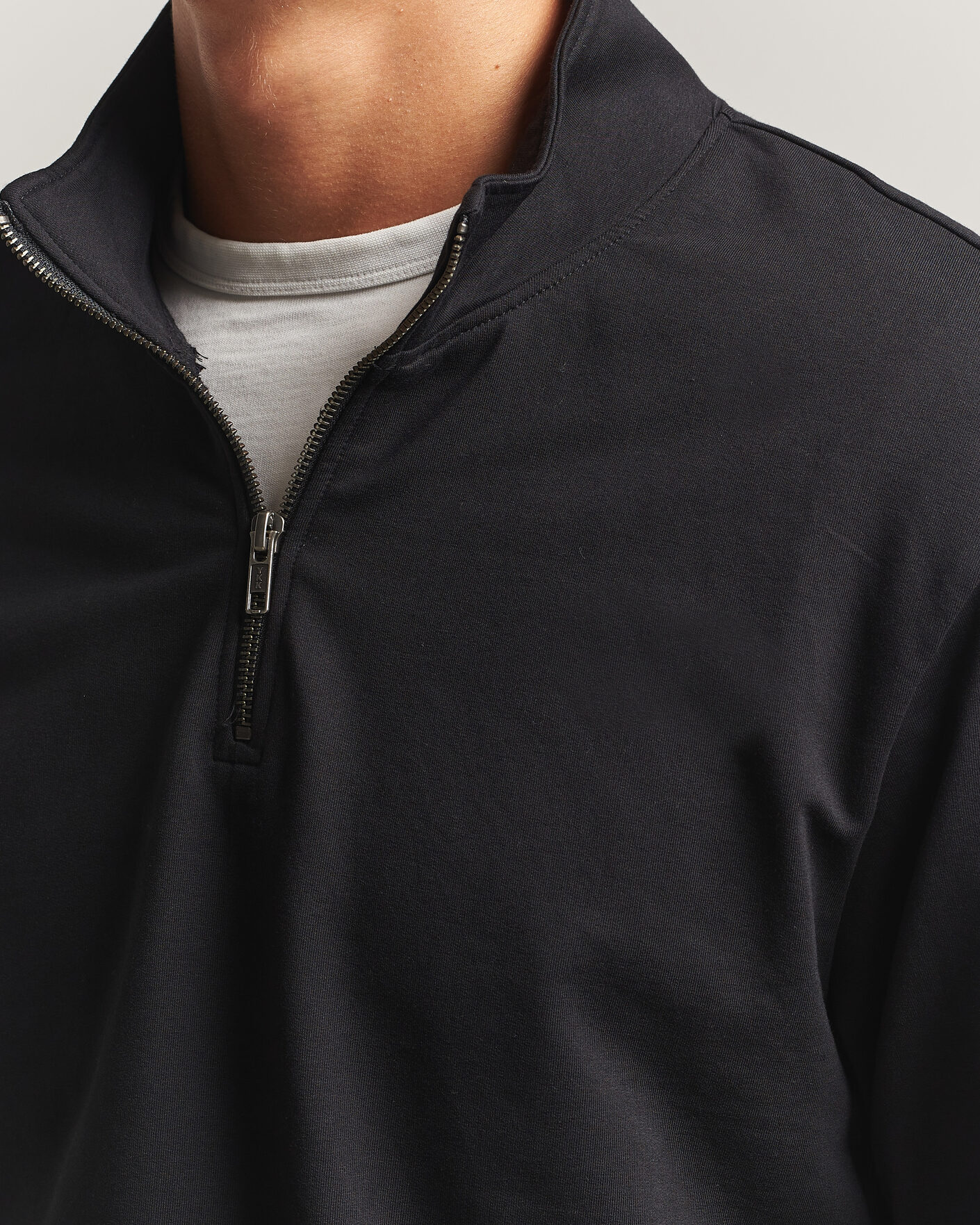 Hombres | Jerséis y prendas de punto | Bread & Boxers | Loungewear Half Zip Black