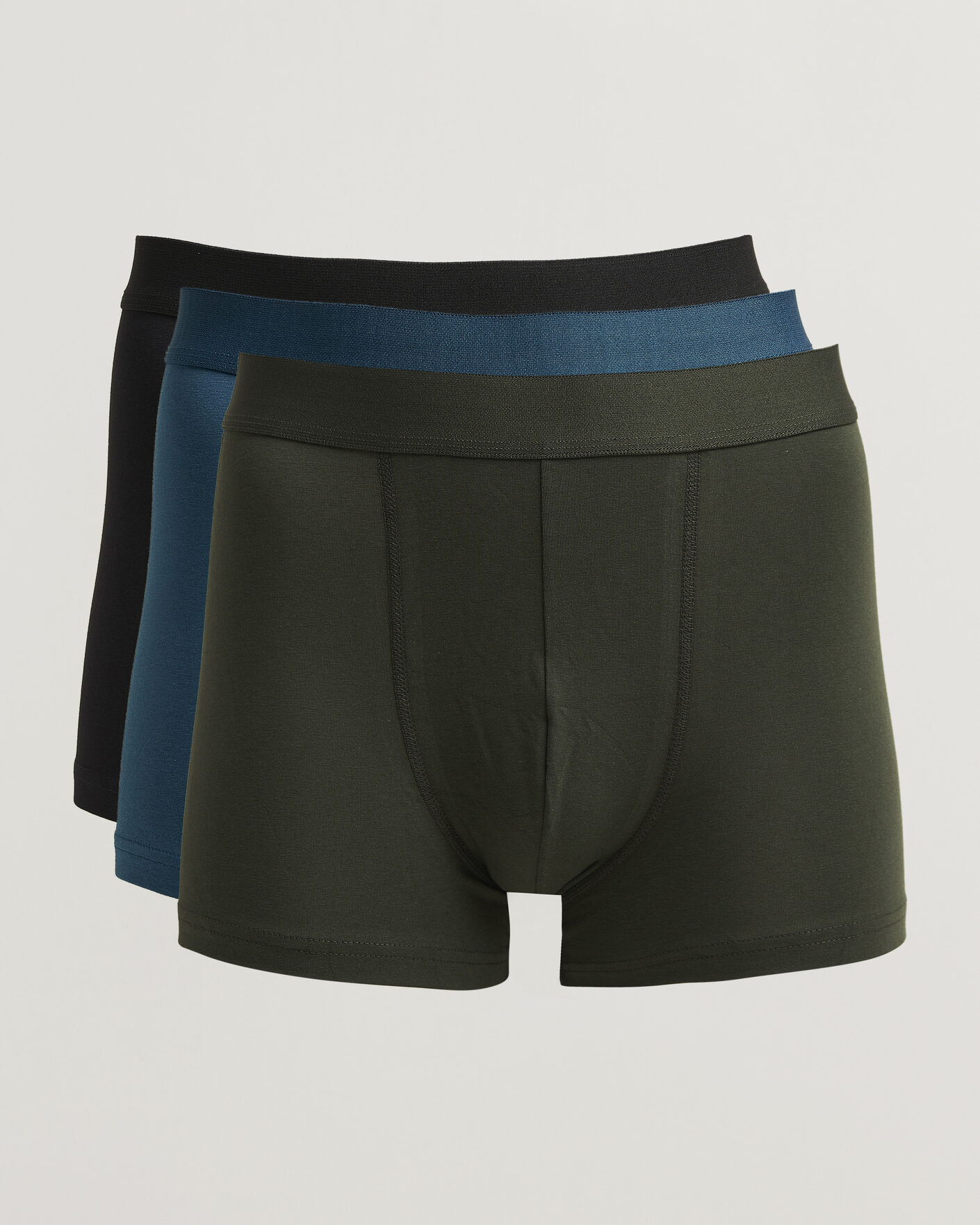 Hombres | Ropa interior y calcetines | Bread & Boxers | 3-Pack Boxer Brief Green/Blue/Black