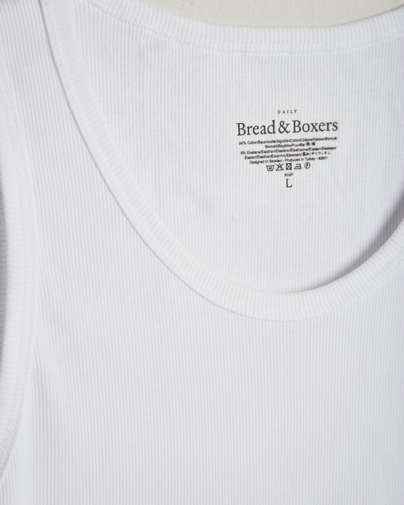 Hombres | Camisetas | Bread & Boxers | 2-Pack Ribbed Tank White