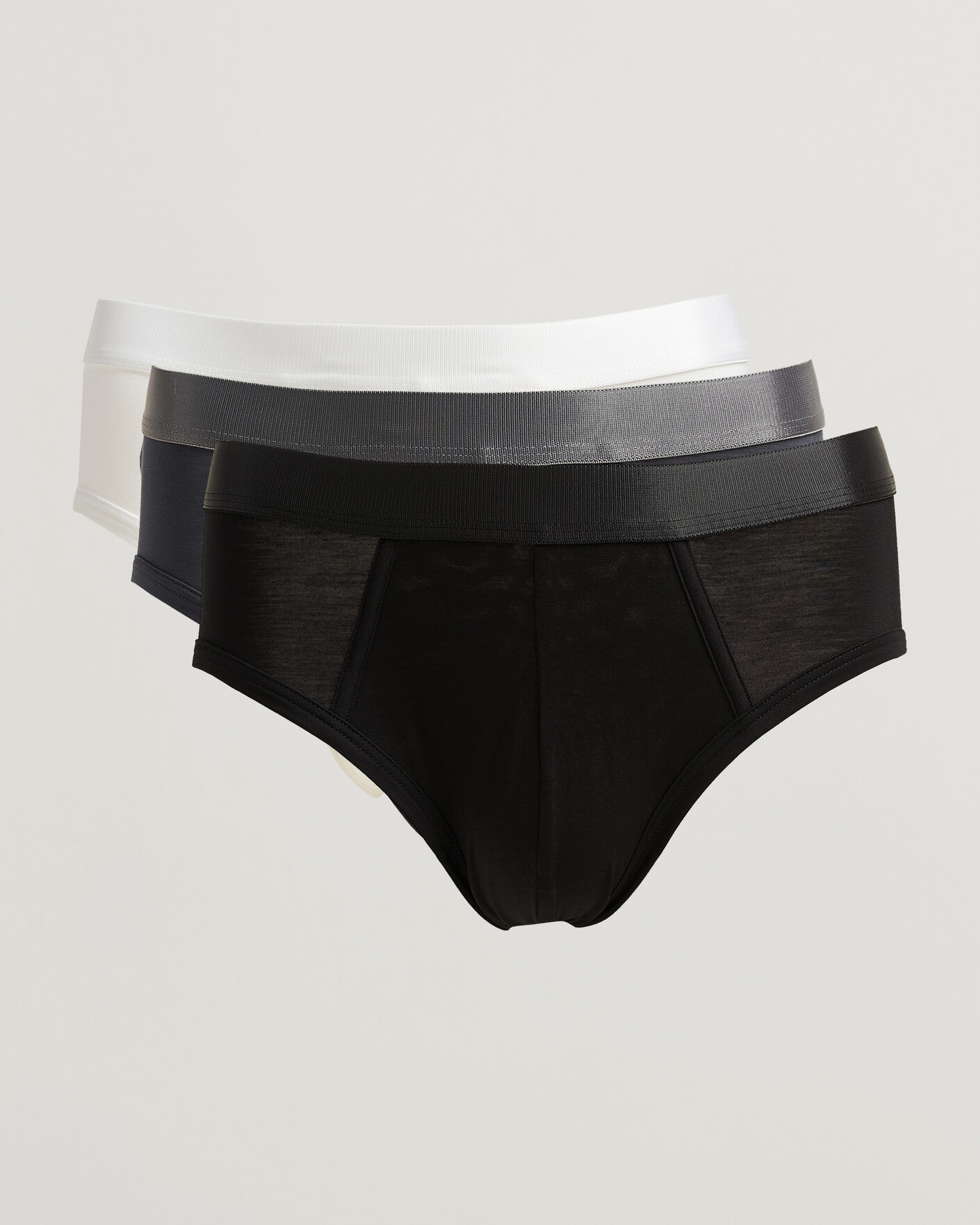 Hombres | Ropa interior y calcetines | CDLP | 3-Pack Y-Brief Warm Charcoal/Black/White