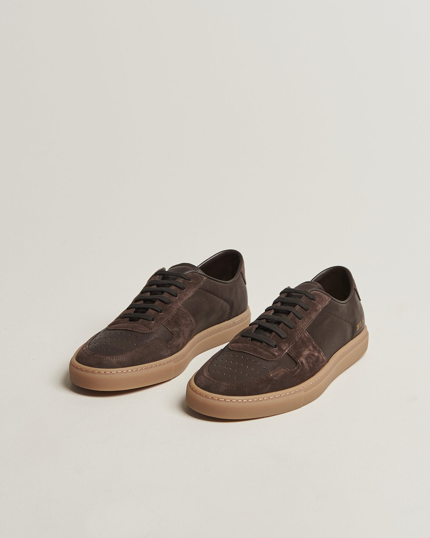 Hombres | Zapatillas | Common Projects | Bball Duo Leather Sneaker Dark Brown