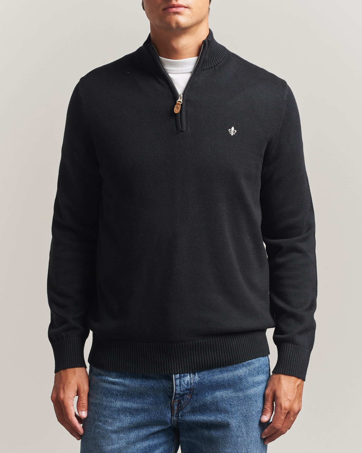 Hombres | Jerséis y prendas de punto | Morris | Darmon Half Zip Black