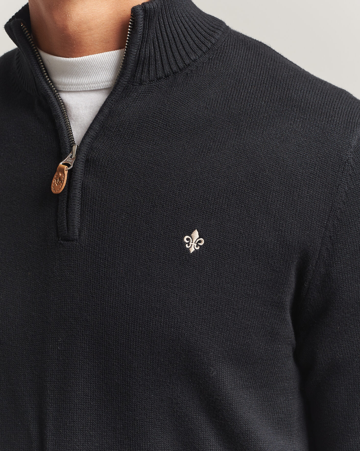 Hombres | Jerséis y prendas de punto | Morris | Darmon Half Zip Black