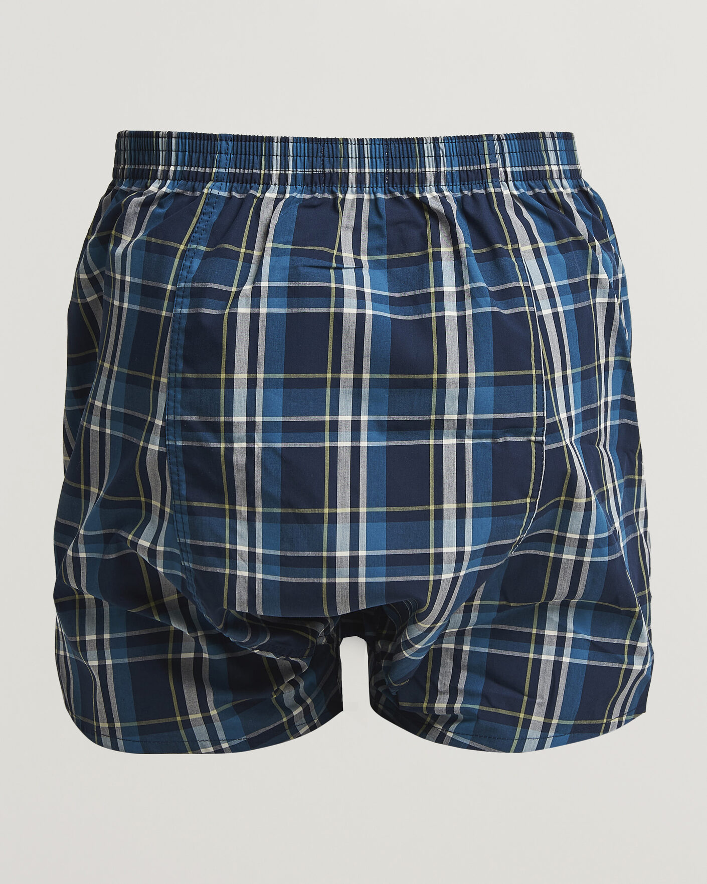 Hombres | Ropa interior y calcetines | Derek Rose | Classic Fit Woven Cotton Boxer Shorts Navy