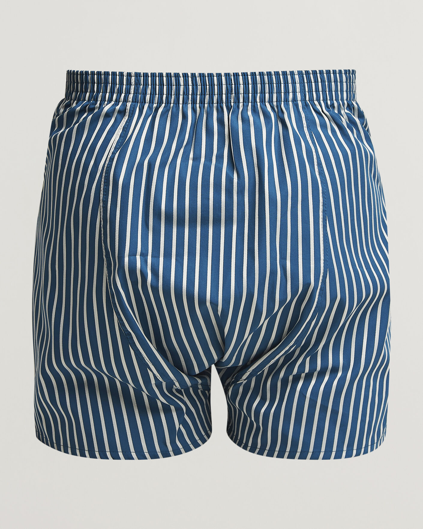 Hombres | Ropa interior y calcetines | Derek Rose | Classic Fit Striped Woven Cotton Boxer Shorts Blue/White