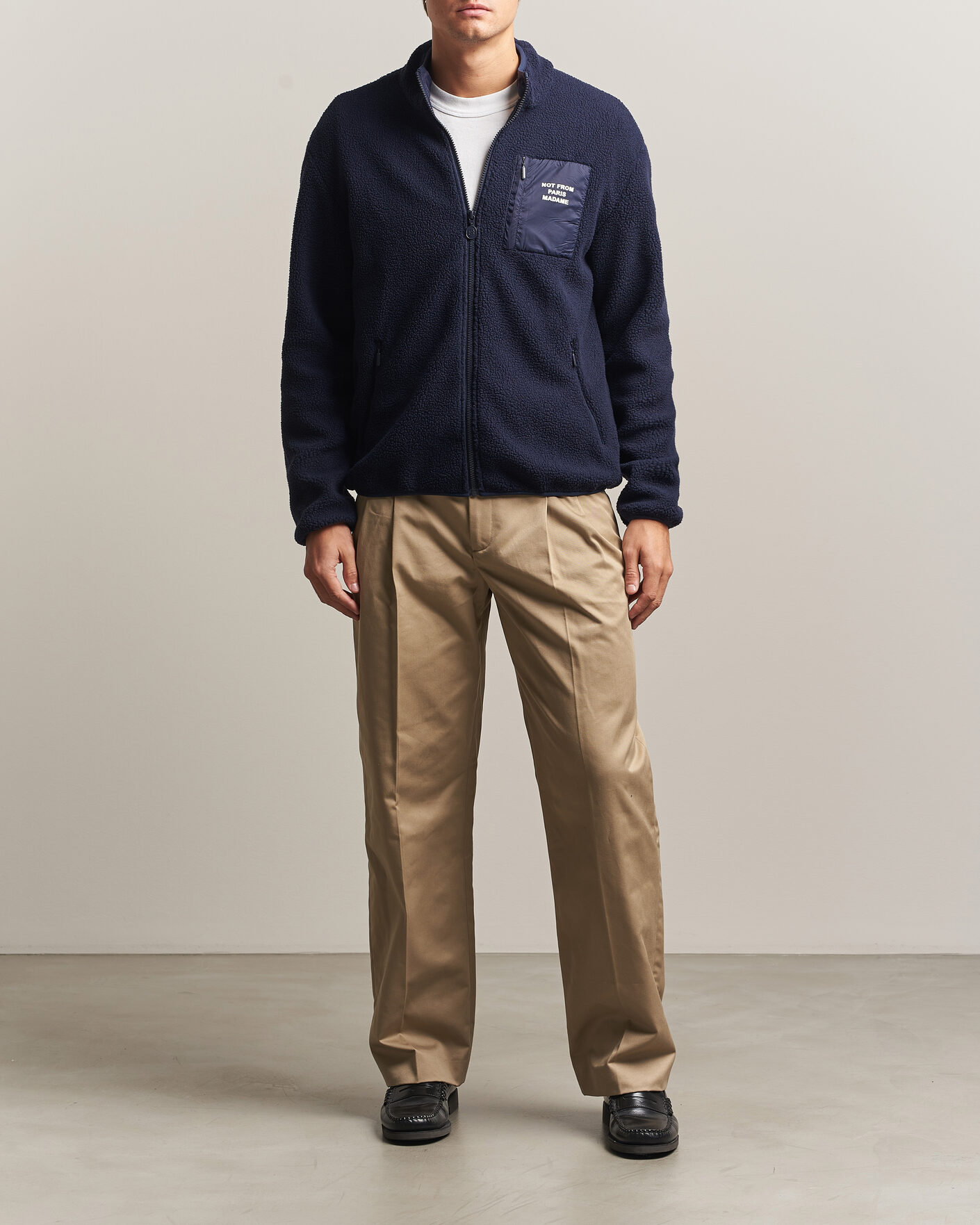 Hombres | Jerséis y prendas de punto | Drôle de Monsieur | Slogan Sherpa Jacket Navy