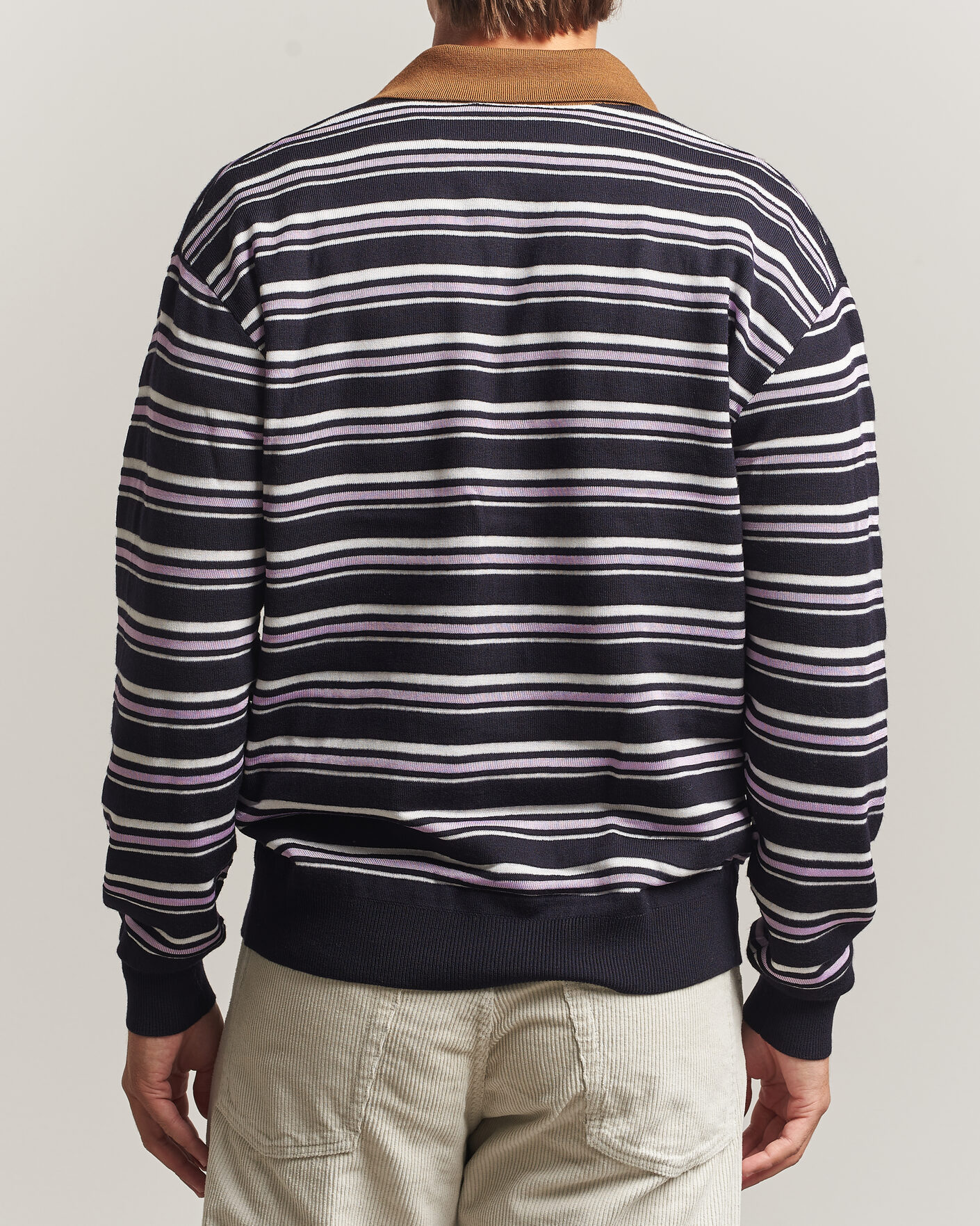 Hombres | Jerséis y prendas de punto | Drôle de Monsieur | Striped Knitted Rugger Navy Multi