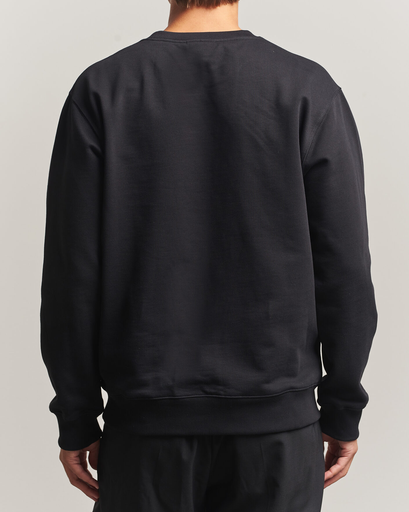 Hombres | Jerséis y prendas de punto | Drôle de Monsieur | Mirror D Embroidered Sweatshirt Black