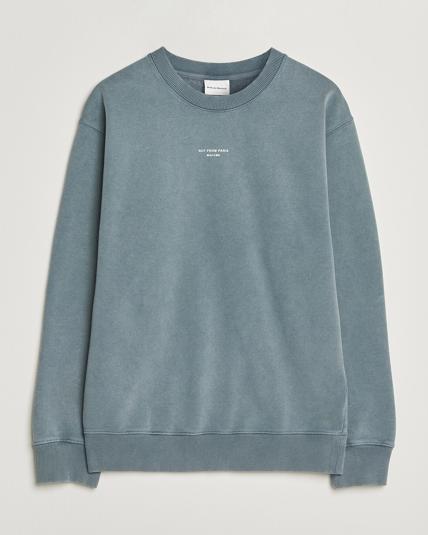 Hombres | Jerséis y prendas de punto | Drôle de Monsieur | Classic Slogan Sweatshirt Dark Grey