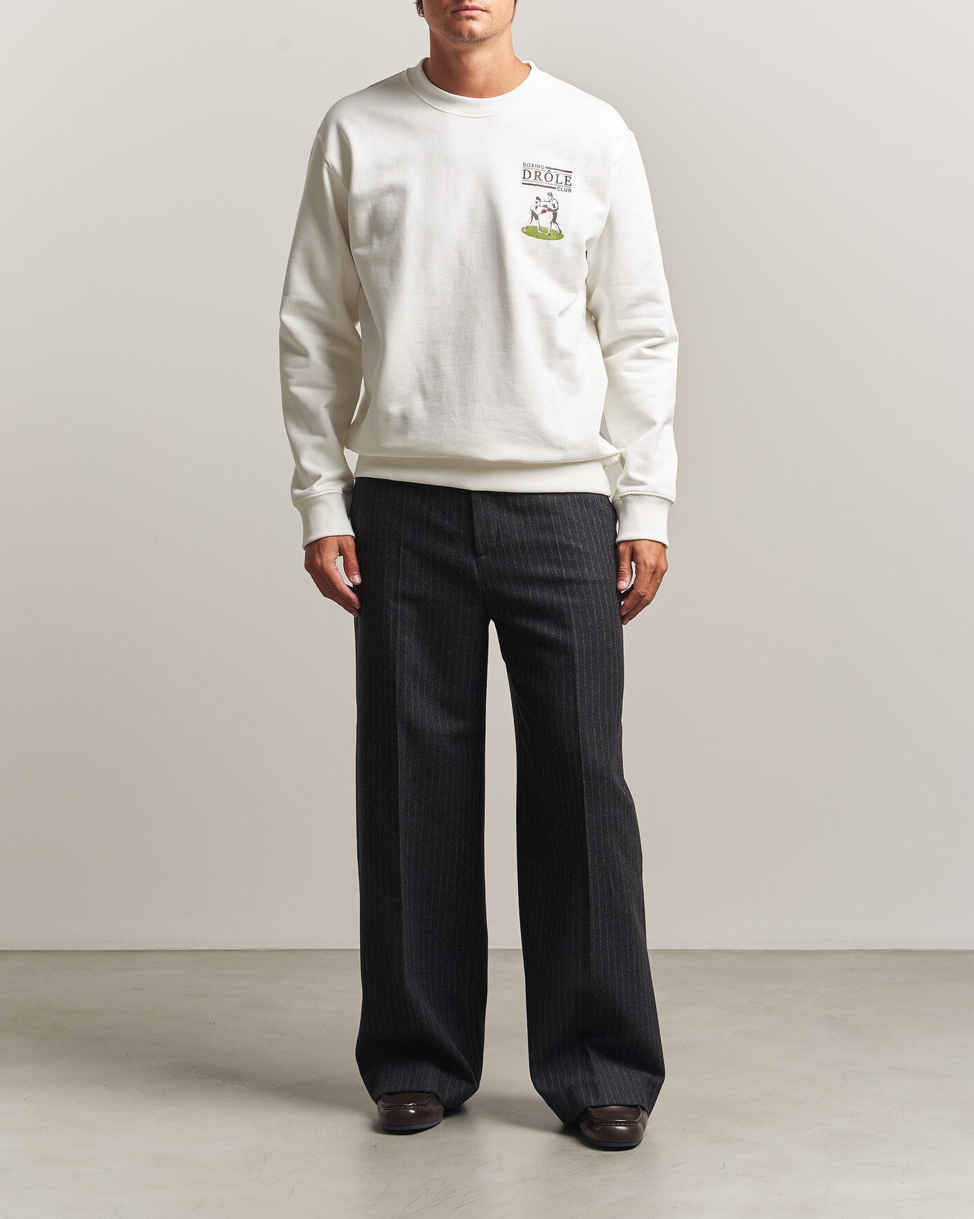 Hombres | Jerséis y prendas de punto | Drôle de Monsieur | Boxers Sweatshirt Off White