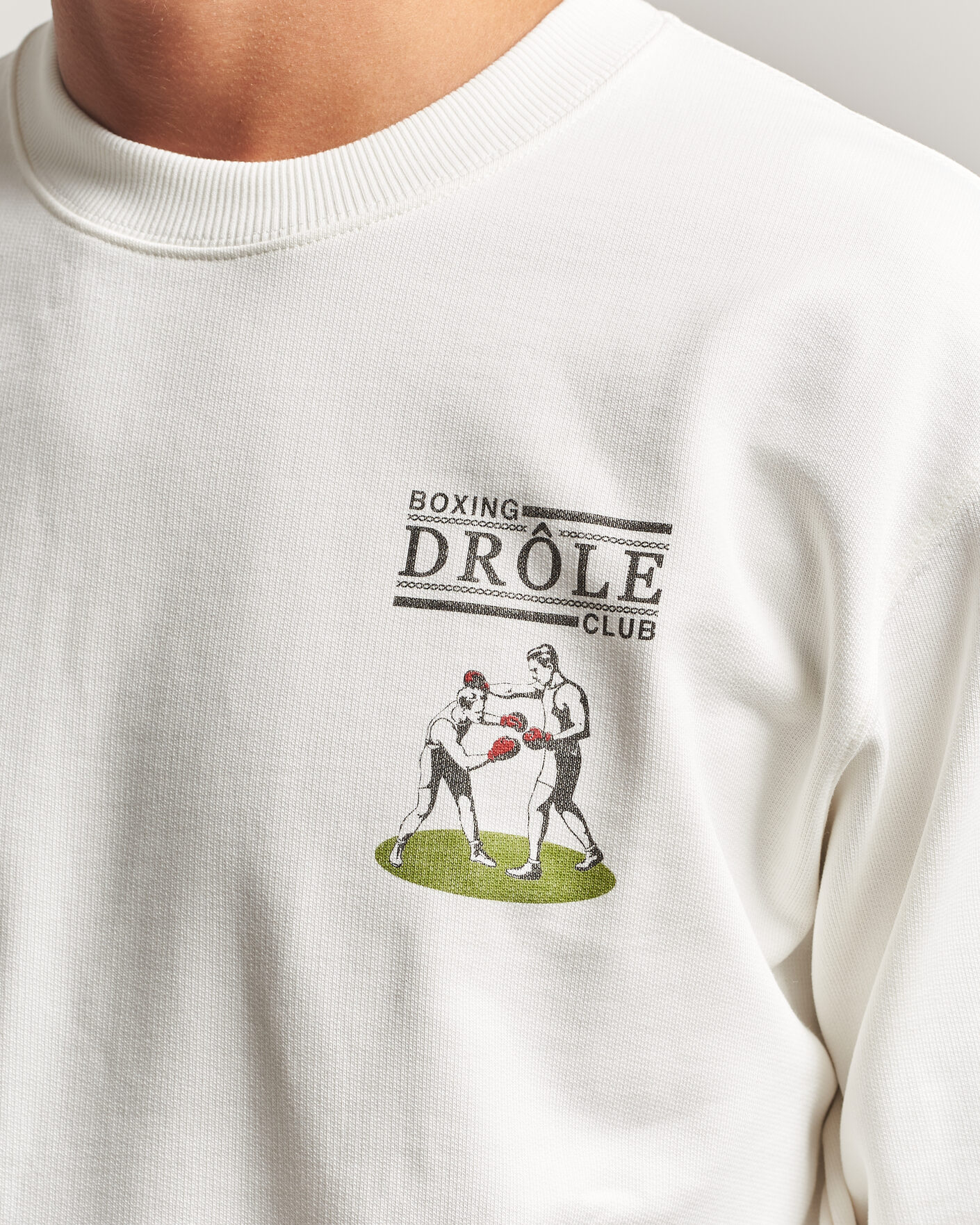 Hombres | Jerséis y prendas de punto | Drôle de Monsieur | Boxers Sweatshirt Off White