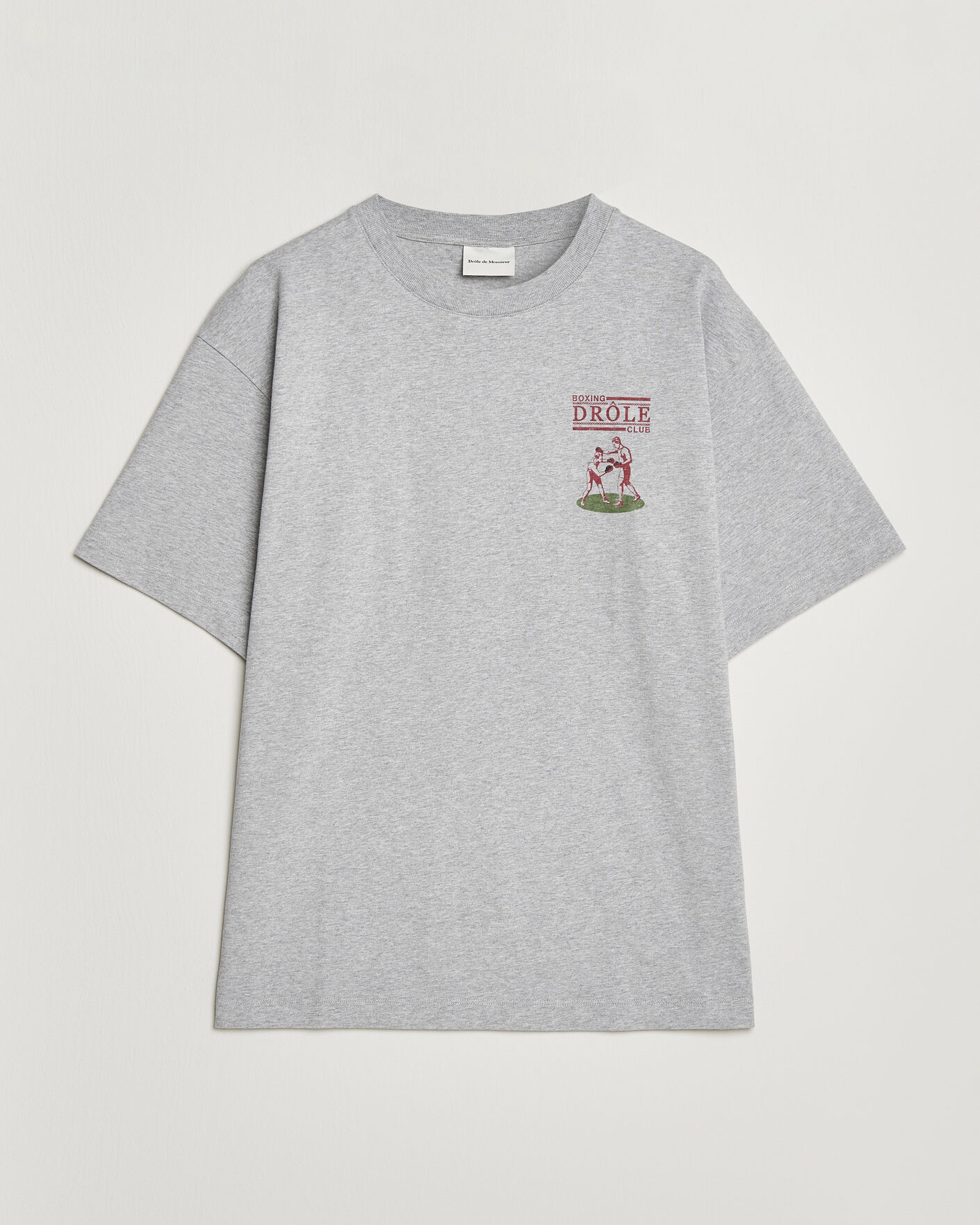 Hombres | Camisetas | Drôle de Monsieur | Boxers T-Shirt Grey Melange