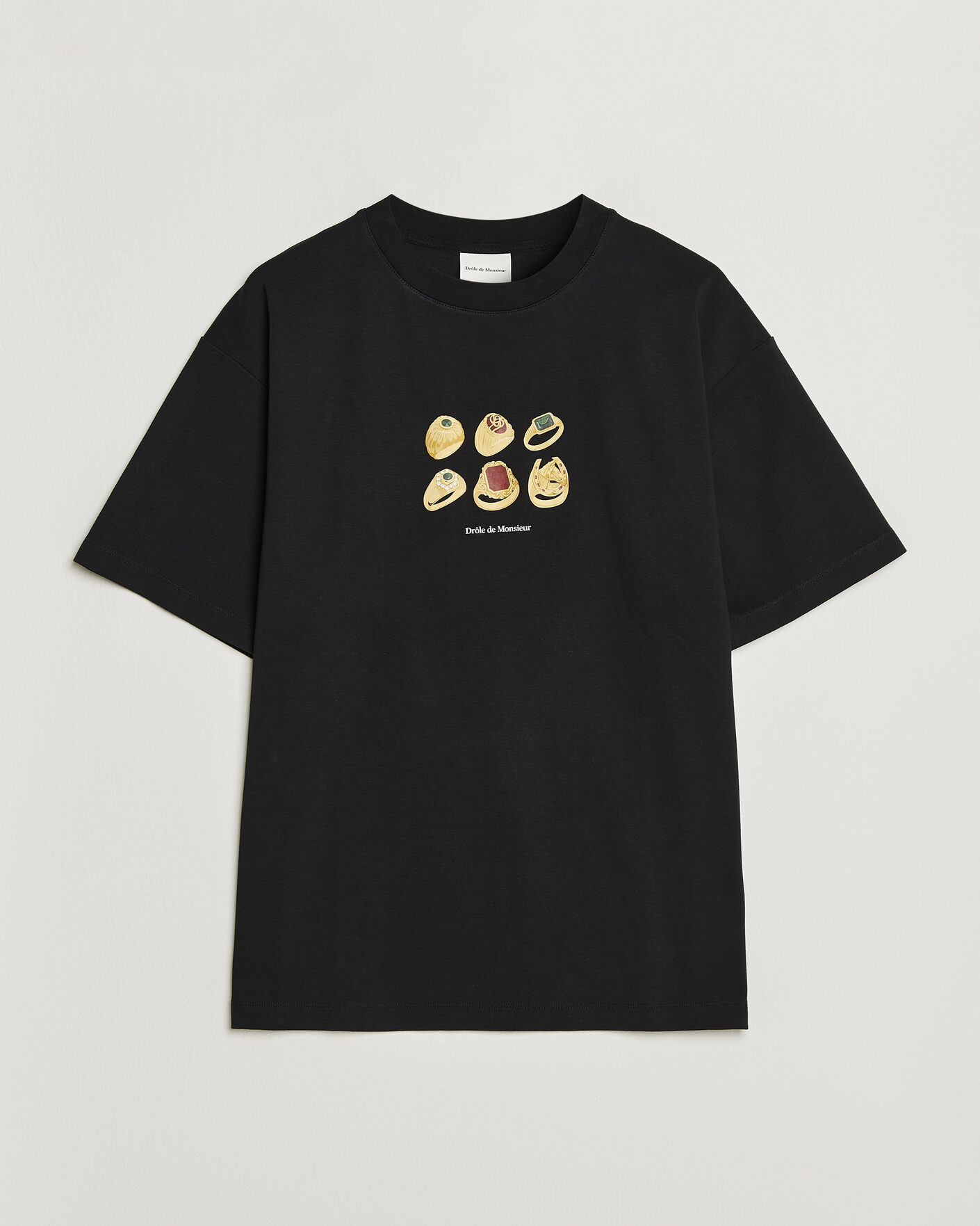 Hombres | Camisetas | Drôle de Monsieur | Rings T-Shirt Black