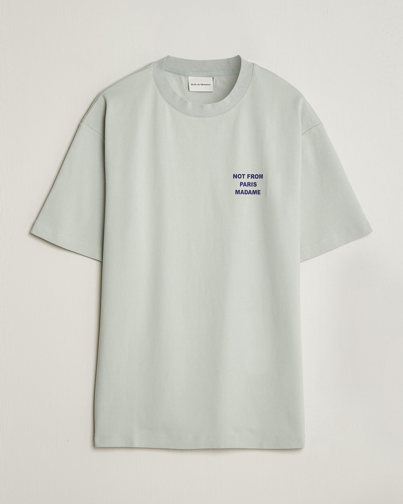 Hombres | Camisetas | Drôle de Monsieur | Bold Slogan T-Shirt Grey