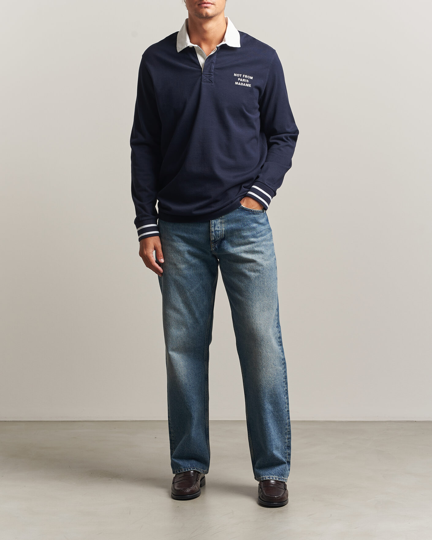Hombres | Jerséis y prendas de punto | Drôle de Monsieur | Slogan Rugger Navy
