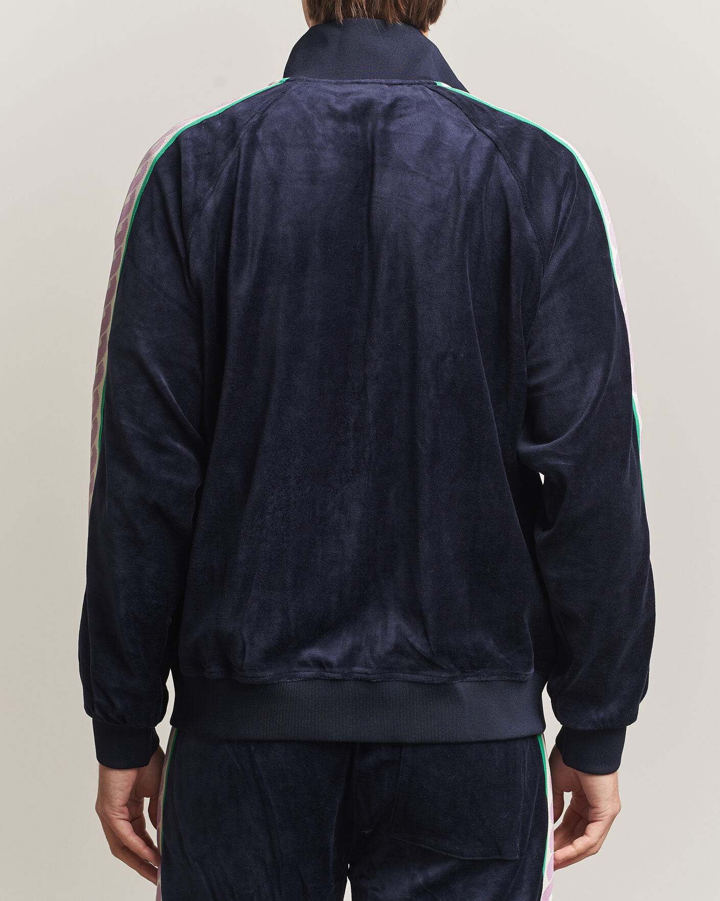 Hombres | Jerséis y prendas de punto | Drôle de Monsieur | Survêtement Velours Track Jacket Navy