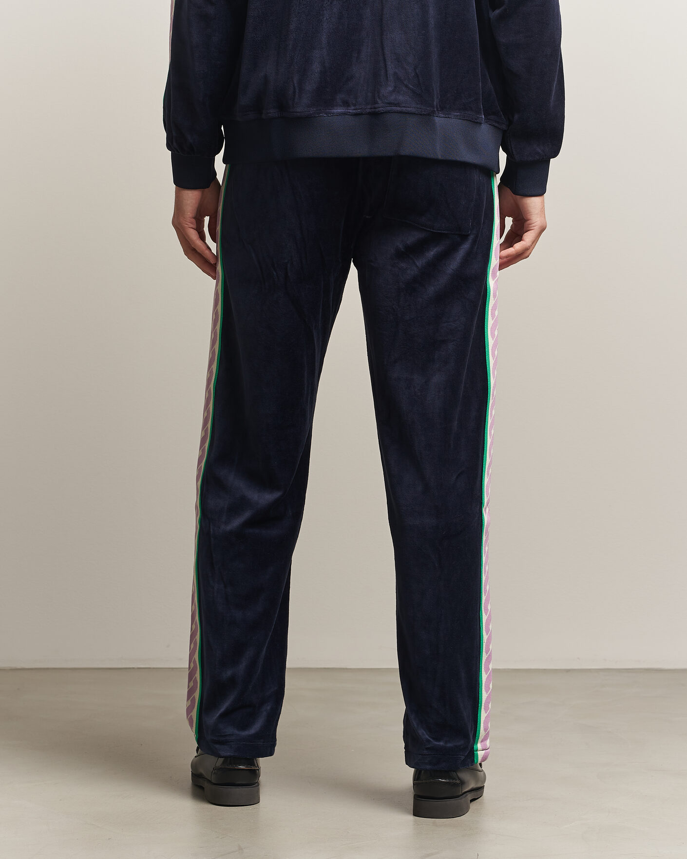 Hombres | Pantalones | Drôle de Monsieur | Survêtement Velours Track Pants Navy