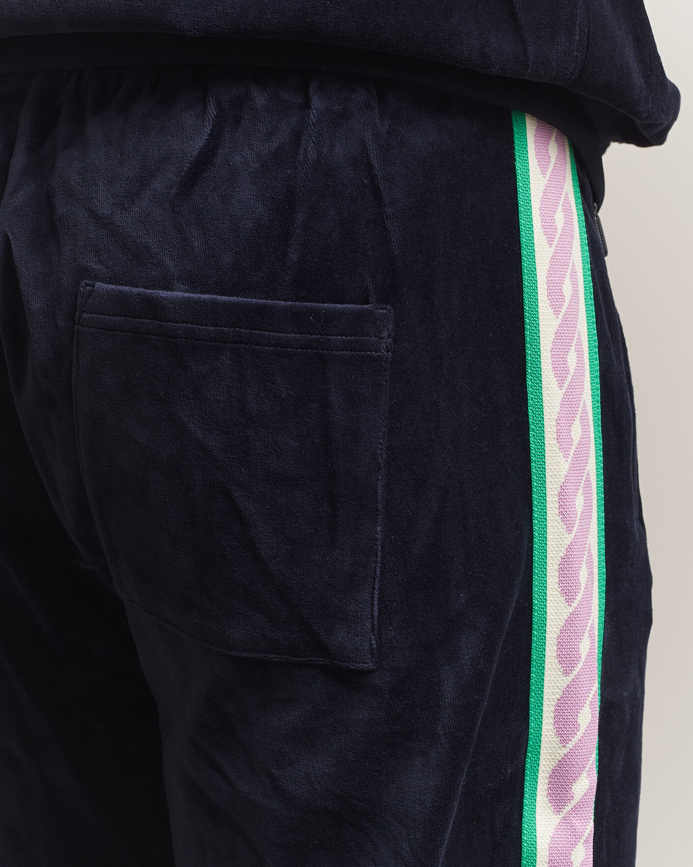 Hombres | Pantalones | Drôle de Monsieur | Survêtement Velours Track Pants Navy