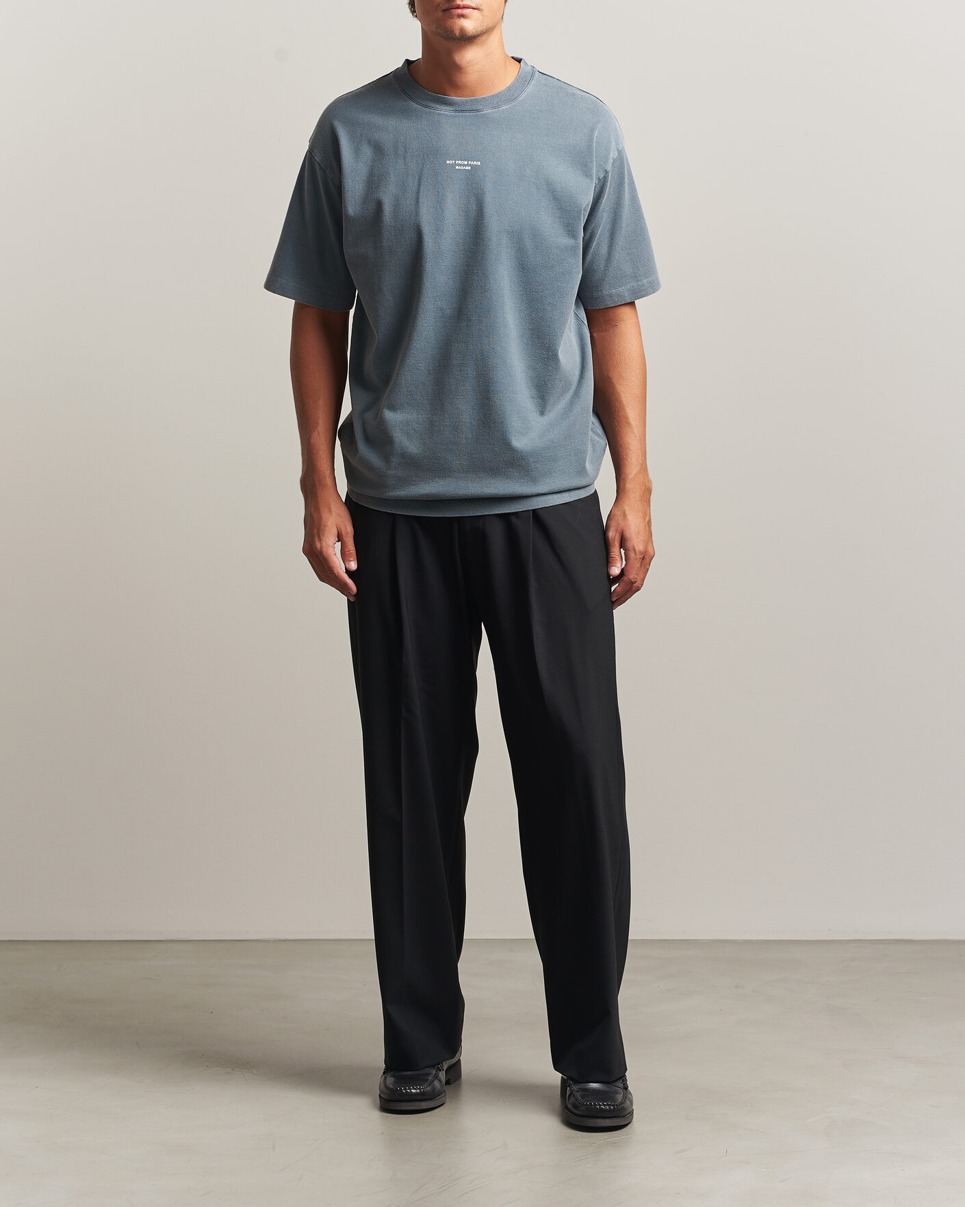 Hombres | Camisetas | Drôle de Monsieur | Classic Slogan T-Shirt Dark Grey