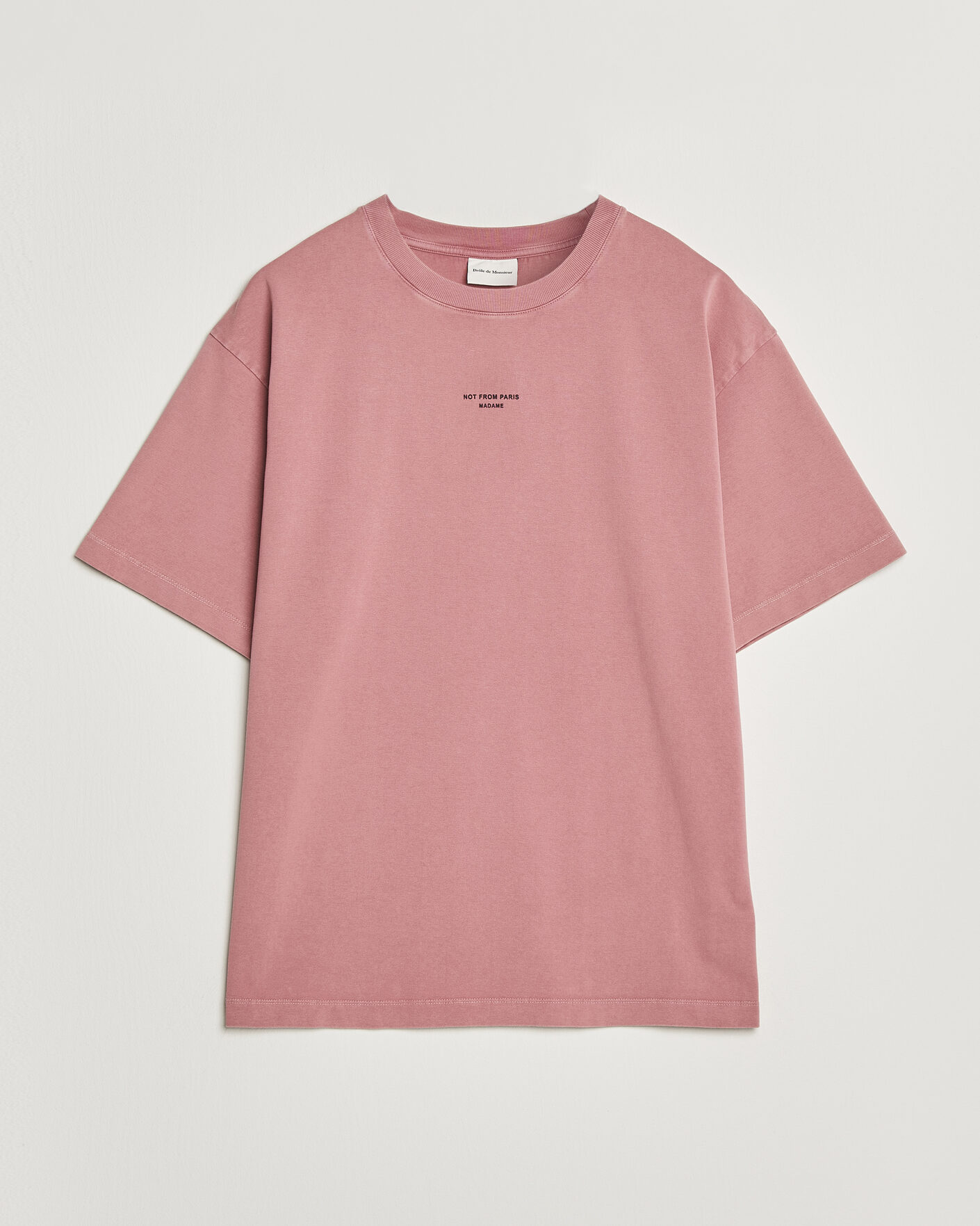 Hombres | Camisetas | Drôle de Monsieur | Classic Slogan T-Shirt Dark Pink