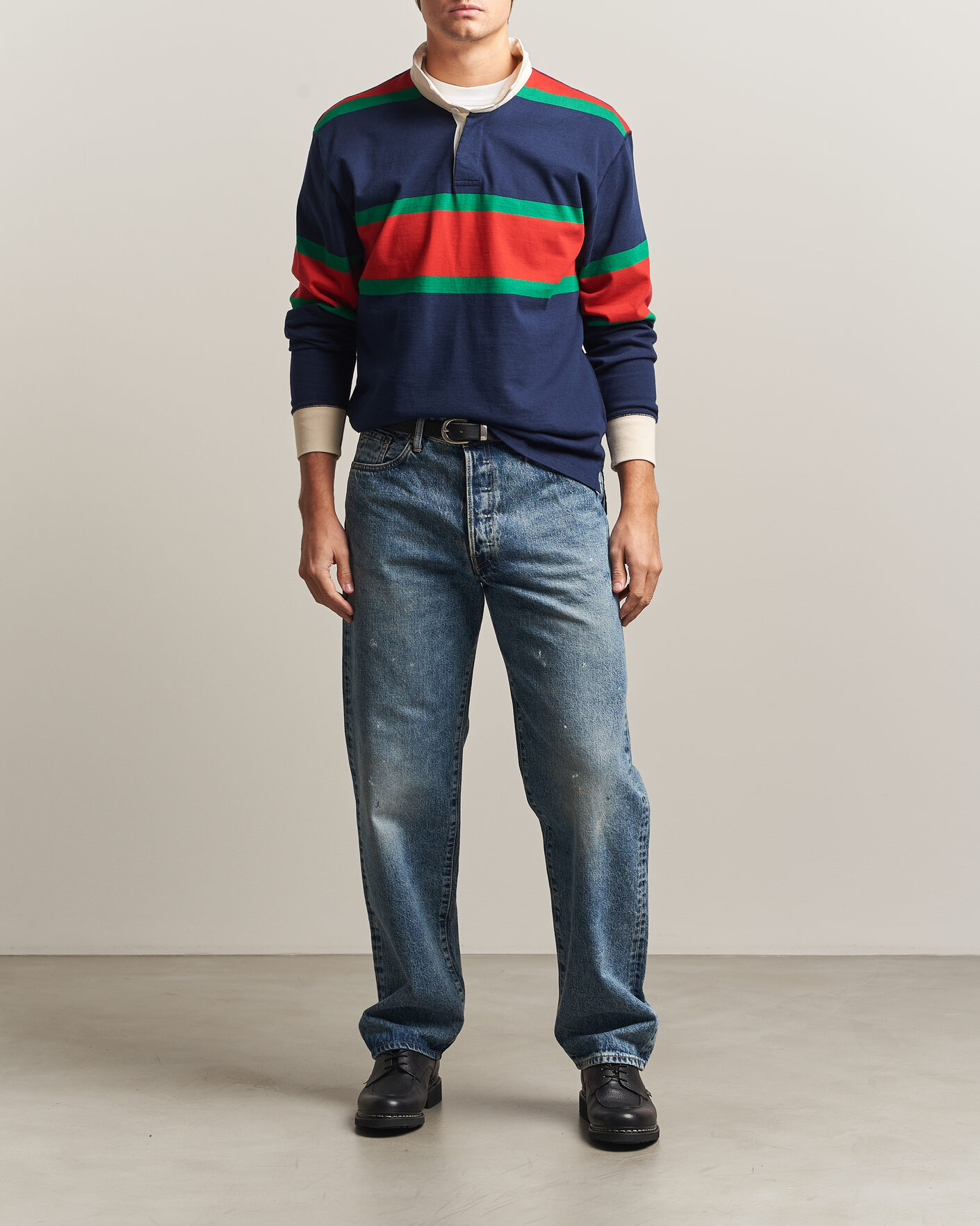 Hombres | Pantalones | EDWIN | Loose Straight Rainbow Selvage Jeans Mid Used