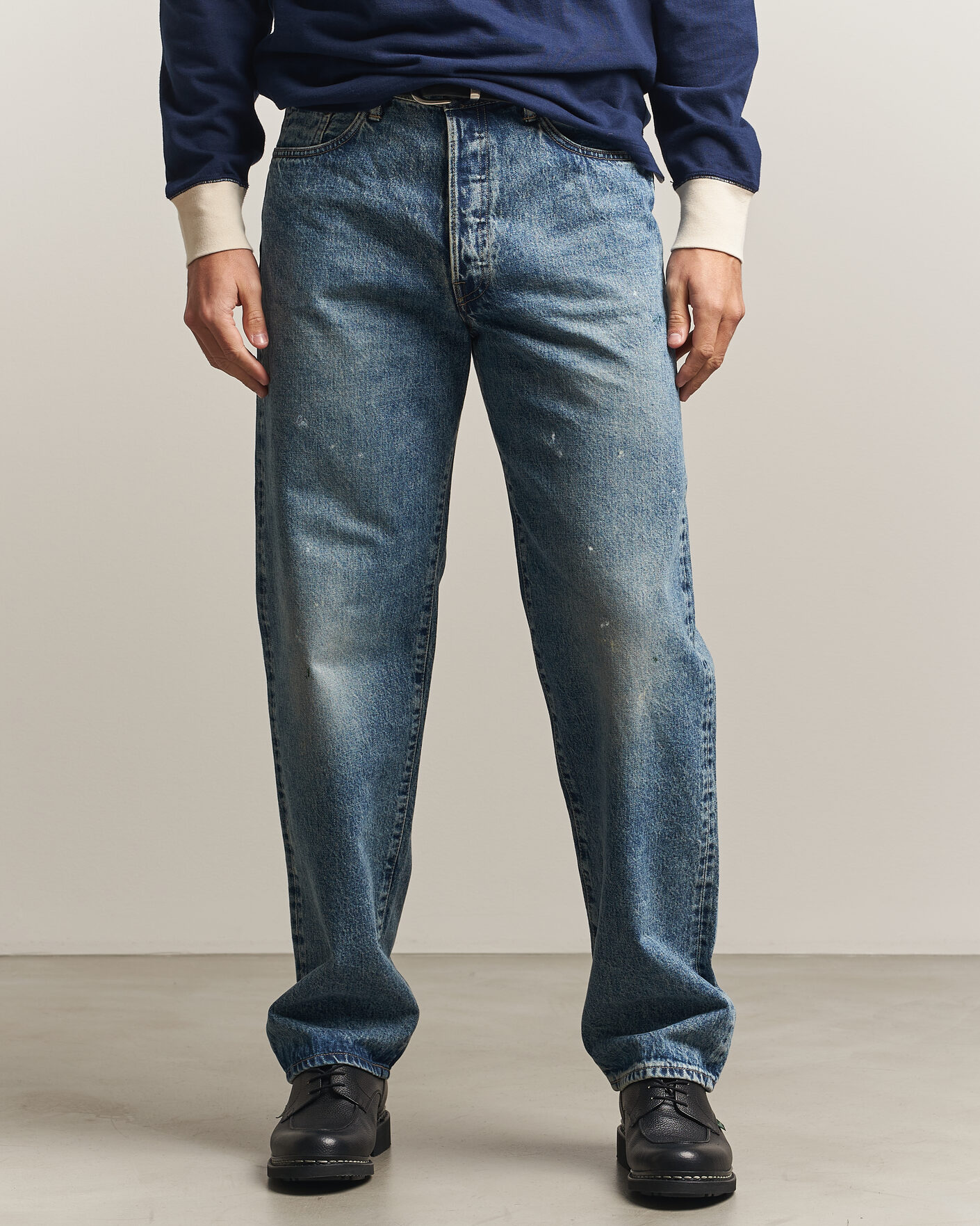 Hombres | Pantalones | EDWIN | Loose Straight Rainbow Selvage Jeans Mid Used