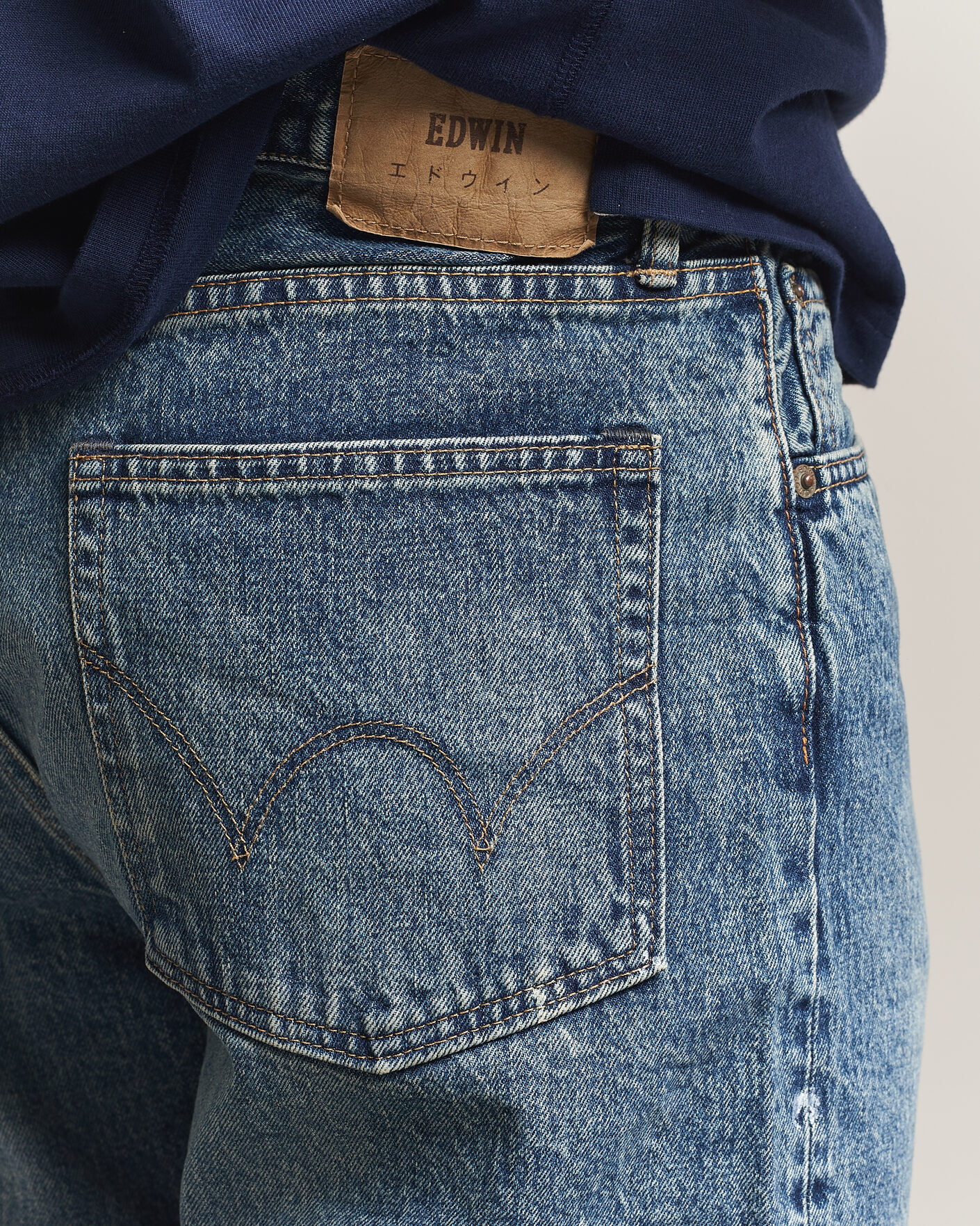 Hombres | Pantalones | EDWIN | Loose Straight Rainbow Selvage Jeans Mid Used