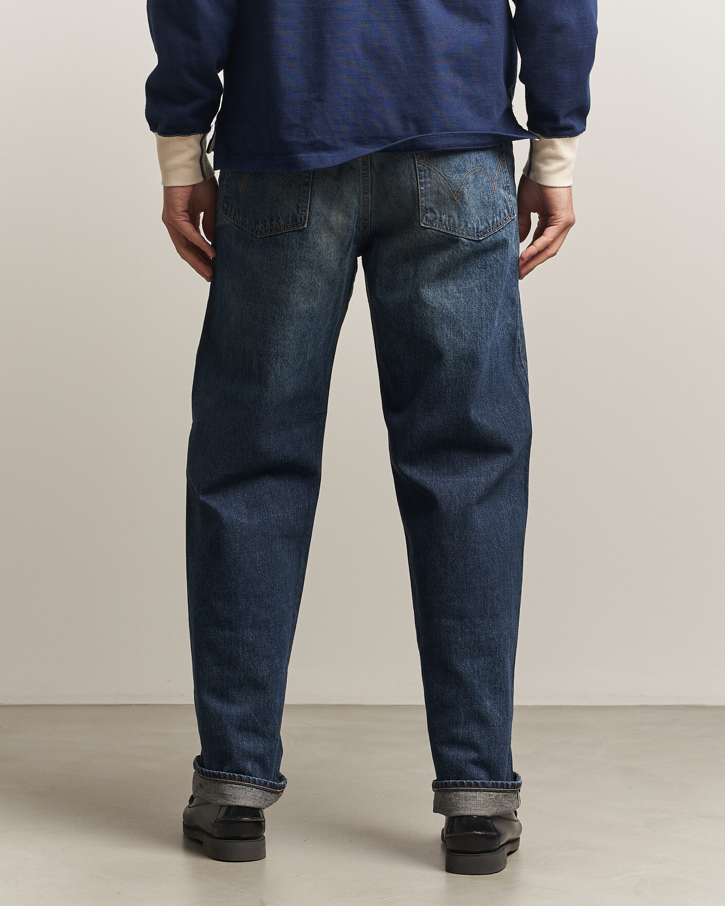 Hombres | Pantalones | EDWIN | Loose Straight Rainbow Selvage Jeans Dark Used