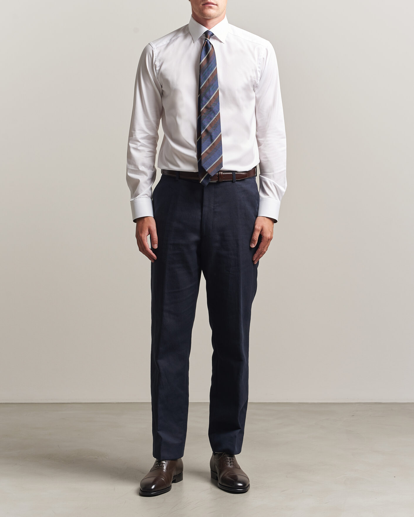 Hombres | Camisas | Eton | Slim Fit Signature Twill Contrast Shirt White