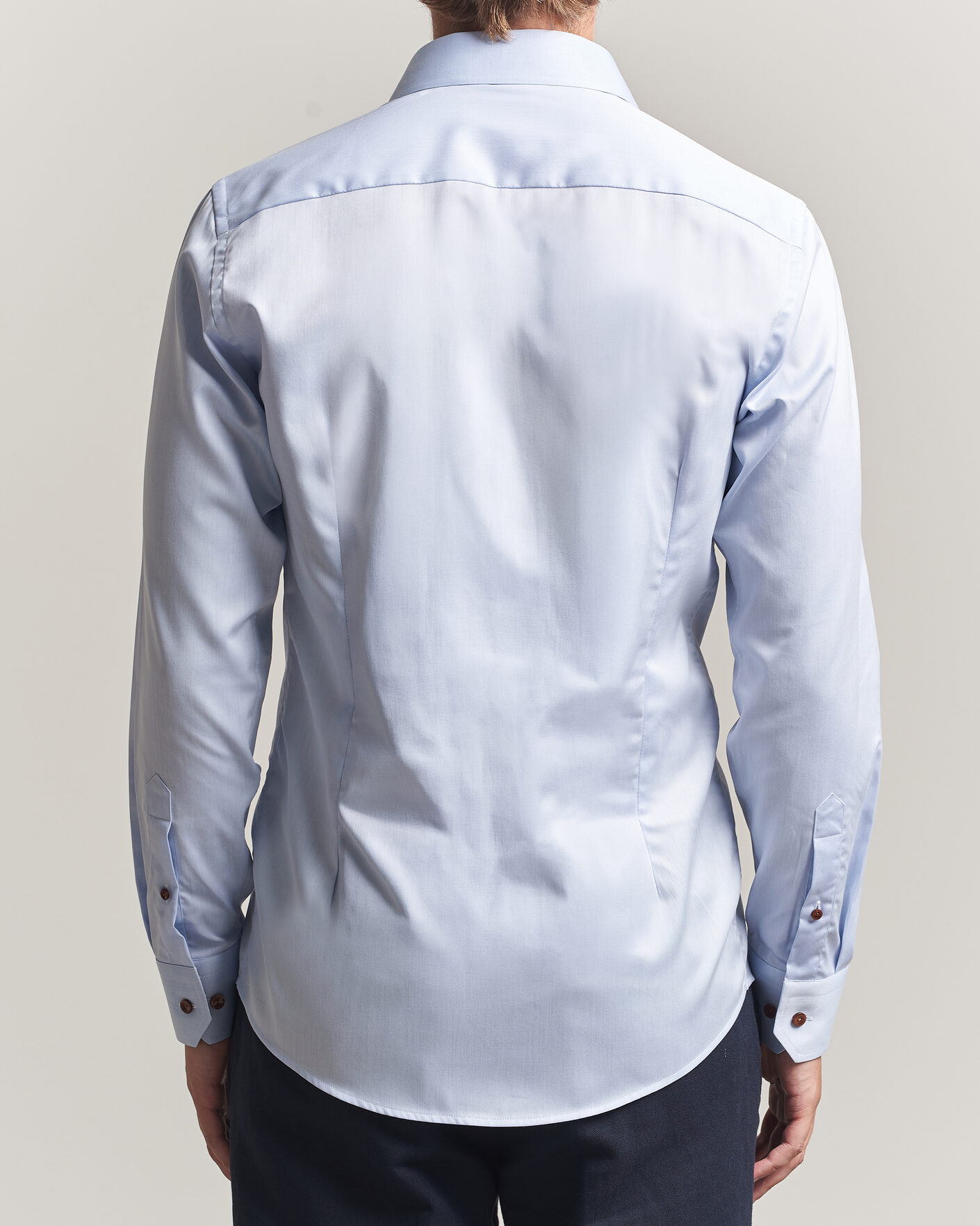 Hombres | Camisas | Eton | Slim Fit Signature Twill Contrast Shirt Light Blue