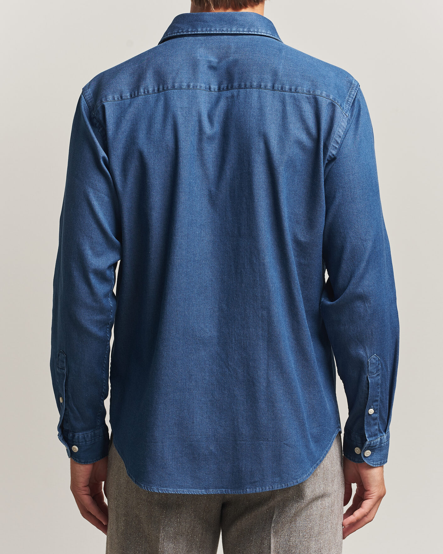 Hombres | Camisas | Eton | Casual Fit Denim Shirt Dark Wash