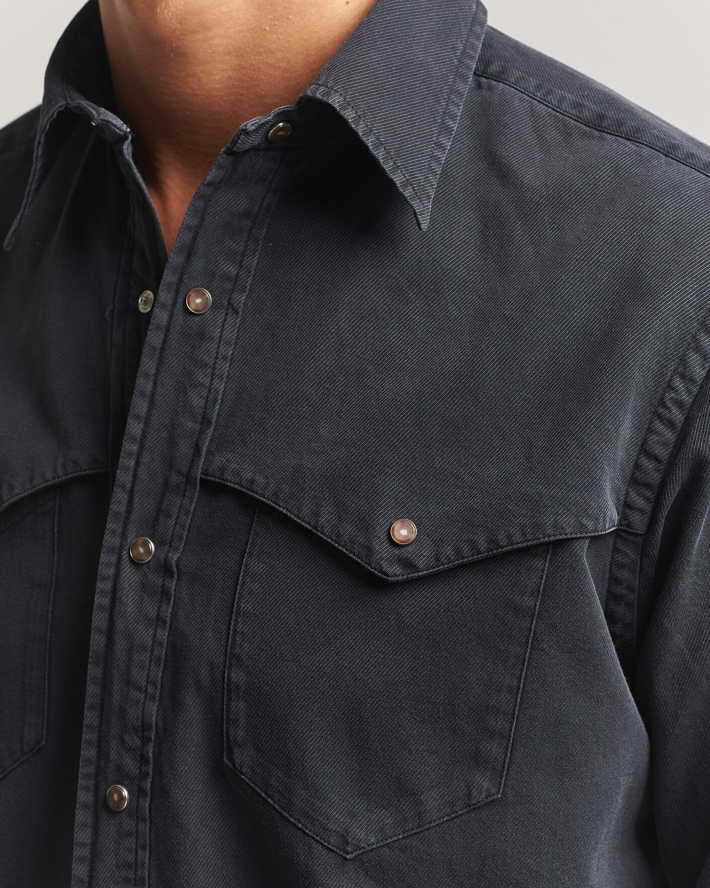 Hombres | Camisas | Eton | Indigo Western Shirt Black