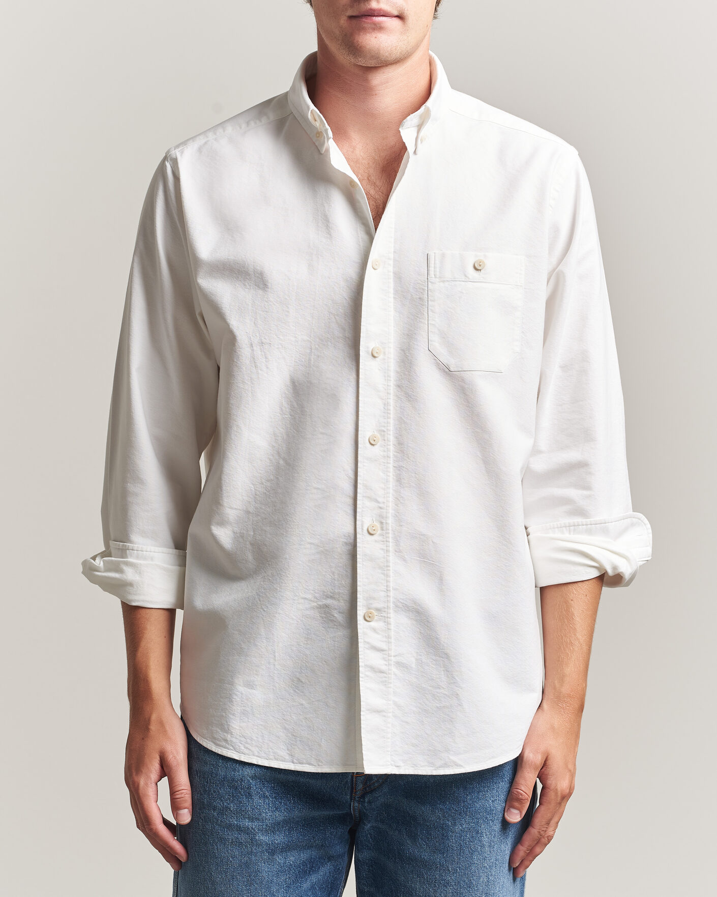 Hombres | Camisas | Eton | Regular Fit Ivy Oxford Shirt White