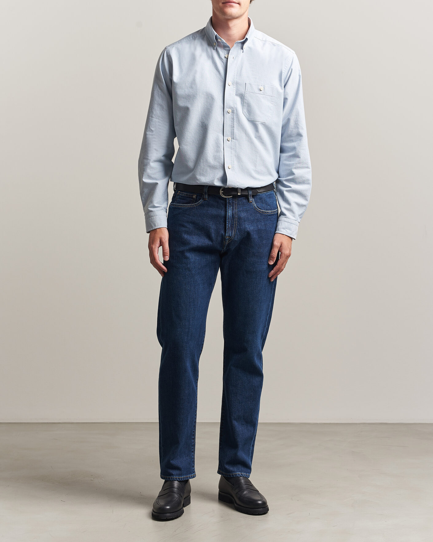 Hombres | Camisas | Eton | Regular Fit Ivy Oxford Shirt Light Blue