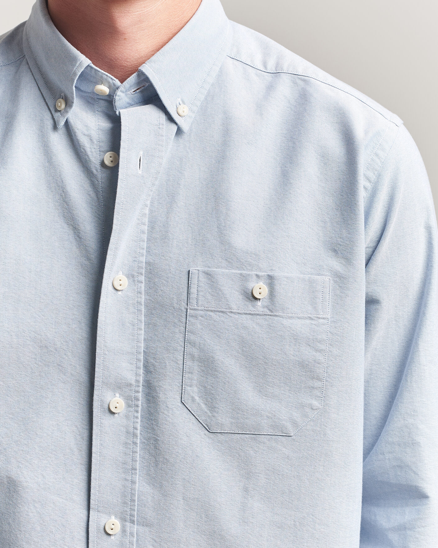 Hombres | Camisas | Eton | Regular Fit Ivy Oxford Shirt Light Blue