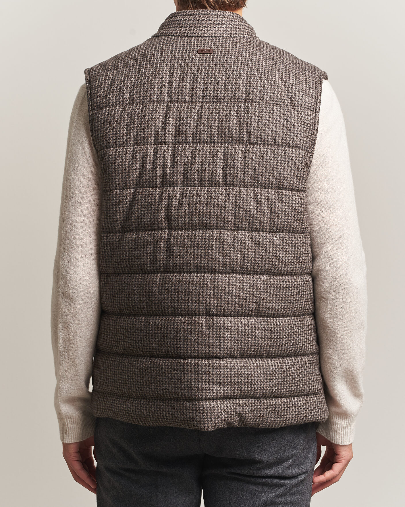 Hombres | Chalecos | Eton | Wool/Cashmere Padded Vest Brown